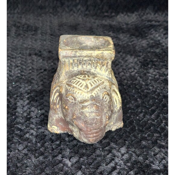 Elephant Candle Holder Set  Formalities Jungle Pedestal & Rustic Tealight Holder - Picture 7 of 12